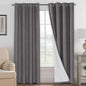 H.VERSAILTEX Linen Blackout Curtains 108 Inches Long 100% Absolutely Blackout by HVERSAILTEX