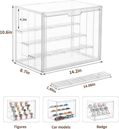 Display Case for Collectibles 4 Layer Updated Adjustable Acrylic Display Case - Image 5