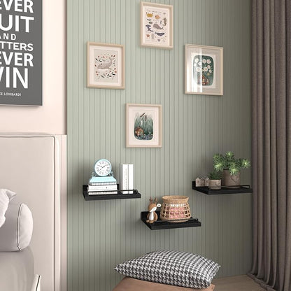 RYOFOBETTO Small Floating Shelf, 6X9 Inches Farmhouse Wall Shelves - Image 5
