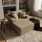 Sytopia Chaise Lounge with Armrests, Oversized Sofa Bed with 3 Pillows by Sytopia