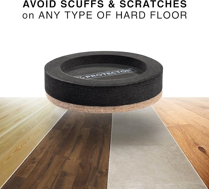 Felt Furniture Sliders for Hardwood Floors X-PROTECTOR 8 PCS 3 ½” - Image 5