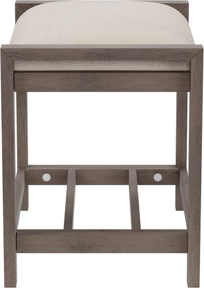 Hillsdale Furniture Amelia Vanity Stool, Antique Gray - Image 11