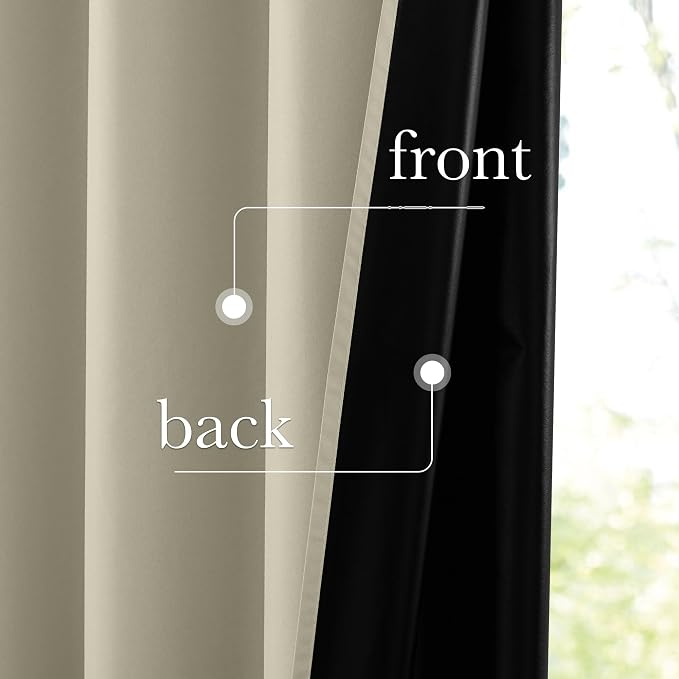 NICETOWN 100% Blackout Curtains 96 inches Long, Grommet Lightweight Easy to - Image 4