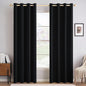 MIULEE 100% Blackout Linen Curtains by MIULEE