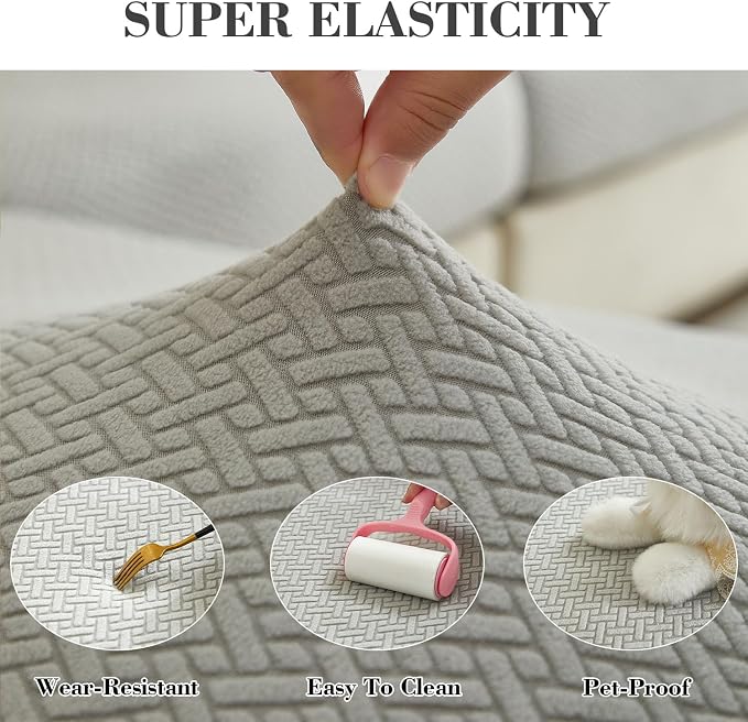 Couch Covers for 3 Cushion Sofa Pet Friendly Couch Cushion Covers Universal - Image 5