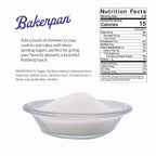 Bakerpan White Sanding Sugar for Baking & Cookie Decorating - 5 Ounce Edible White Sugar Sprinkles for Cookies, Cakes, Cocktails (Made In USA)
