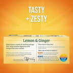 Twinings Lemon & Ginger Herbal Tea Individually Wrapped Bags, 100 Count (Pack of 1), Tangy Lemon, Spicy Ginger, Naturally Caffeine-Free, Enjoy Hot or Iced, 100 Teabags