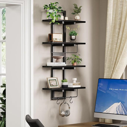 Creso hom Floating Shelves, Hanging Bathroom Shelves 2-Tier, Wall Mounted - Image 3