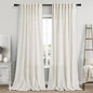 Cream Linen Curtains 101 Inches Long by Nanspring