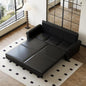 Faux Leather Sleeper Sofa Couch by LITVZ