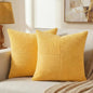 Fancy Homi 2 Packs Yellow Euro Decorative Throw Pillow Covers 26x26 Inch by Fancy+Homi