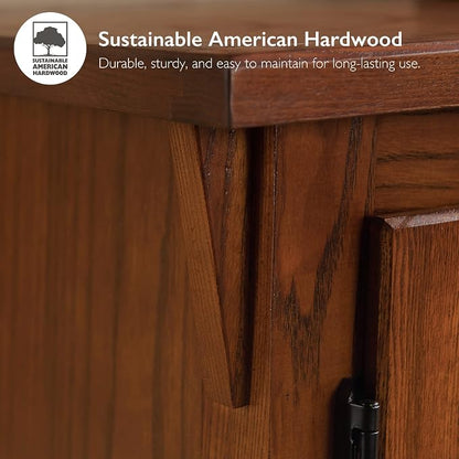 Leick Home 82560 Solid Wood Four Door TV Stand - Image 4