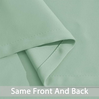 Yakamok Room Darkening Curtains 52x72 inch Light Sage Green-Living Room | 2 - Image 4