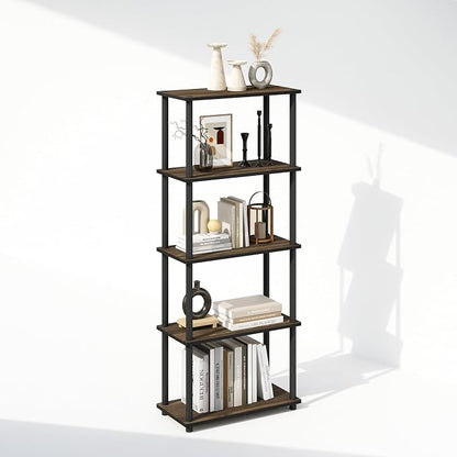 Furinno Turn-N-Tube Book Shelf, 5-Tier Bookshelf, Bookcase by Furinno-FitsYourSpaceFitsYourBudget