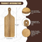 Lounsweer 6 Pcs Thicken Cutting Board Bulk Wood Board for Chopping Serving Charcuterie Material for Laser Engraving Mother' Day Wedding Housewarming Gift