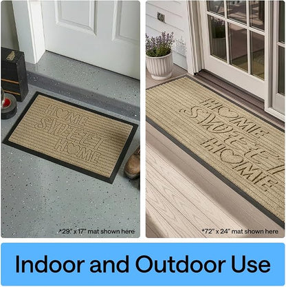 GORILLA GRIP 100% Waterproof All-Season WeatherMAX Doormat 35x23, US Designed - Image 9