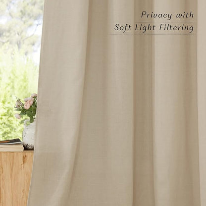 NICETOWN Thick Flax Linen Curtains - Image 5