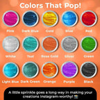 Bulk (20g) Orange Edible Glitter for Drinks | Premium Edible Glitter for Cakes Drink Brew Glitter Orange Edible Glitter Orange Cake Decorations Edible Orange Glitter for Strawberries Cocktail Glitter