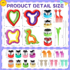 30 Pcs Sandwich Cutter and Sealer Set, Sandwich Cutters for Kids Lunch, Decruster Sandwich Maker,Vegetable Cutter Shapes,Bread Cookie Cutters for Kids Lunchbox and Bento Box