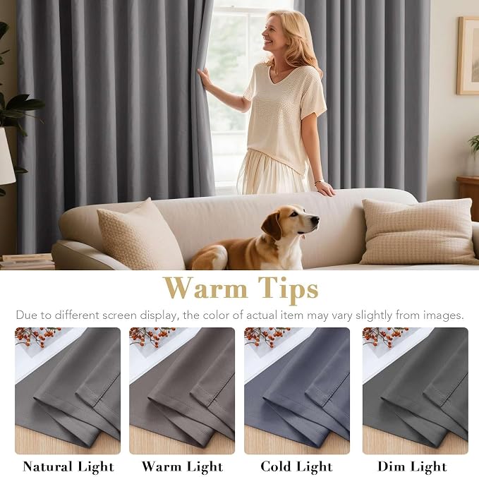 H.VERSAILTEX Premium Blackout Thermal Insulated Room Darkening Curtains - Image 5