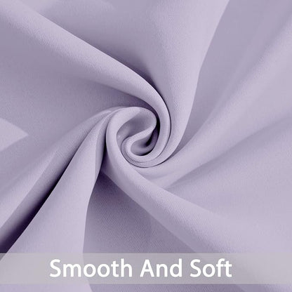 Yakamok Room Darkening Curtains 52x108 inch Length Lilac-Living Room | 2 panels - Image 4