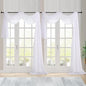 Chyhomenyc Extra Long White Sheer Curtains 144 inch 2 Panels, Translucent by Chyhomenyc