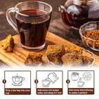 TEARELAE - Chaga Tea - 2g x 40 Count - Wild Harvest from Siberia - 100% Pure Natural Chaga Mushroom Tea Bag - Additive-Free - Non-GMO - Caffeine-free
