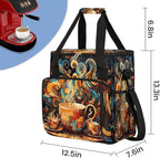 cfpolar Coffee Maker Storage Bag, Waterproof Travel Carrying Storage Tote Bag Organizer Case, Compatible with K-Mini or K-Mini Plus, And Suitable for Other Accessories， With Pockets for K-Cup Pods