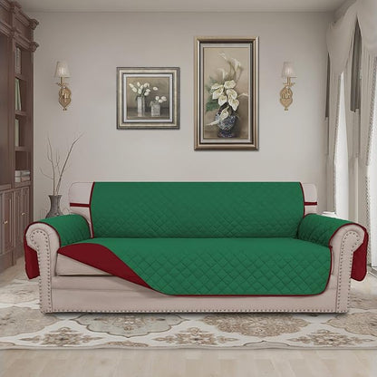 Easy-Going Reversible Couch Cover, 4 Seater Sofa, Washable Slipcover - Image 2