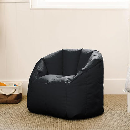Big Joe Milano Kid's Smartmax Black Beanbag Chair - Image 7