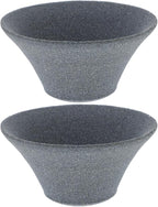 2Pcs Japanese Coffee Filters Ceramic Coffee Dripper Reusable Dripper Paperless Tea Strainer Light Grey, 4.52x4.52x2.36inch