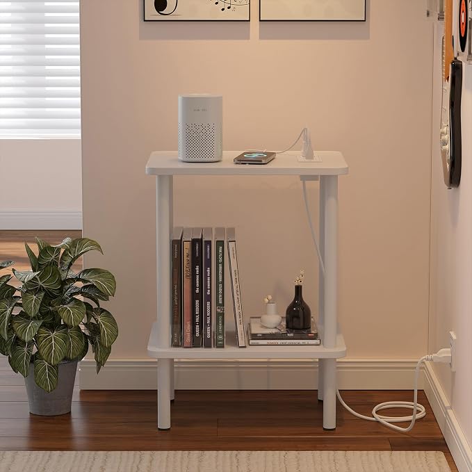 Apicizon 2 Tier End Table Set of 2, Small Side Table - Image 8