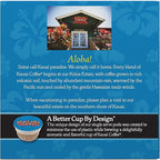 Kauai Coffee Pods Compatible with K-Cup Pods for Keurig Brewers – 20% Hawaiian Arabica – Dark Roast, Rich, Smooth, No Bitterness – Na Pali Coast, 6 Packs of 12 Single Serve Cups