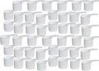 70 mL Plastic Measuring Packaging Scoop (=70 cc/ = 4.73 Tablespoon/ = 2.37 fl oz/ = 0.3 Cup), Meidum Handle - to Measure and Dispense Spices, Granules, Powders, for Seeds Packing (50)