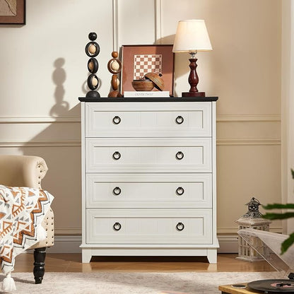 Joaxswe Farmhouse 4 Drawer Dresser - Image 9