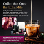 VINIA Blood Flow Energy Coffee Pods - Medium Roast Infused with Red Grape Piceid Resveratrol for Physical Energy & Mental Alertness, Compatible with K Cups Superfood Coffee, Full-Bodied, 30 Ct