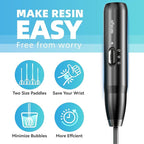 ISTOYO Rechargeable Resin Mixer, Epoxy Mixer for Saving Your Wrist, Epoxy Resin Mixer for Resin Molds, Resin Supplies, Silicone Molds Mixing, DIY Crafts (Included 4 pcs Paddles)
