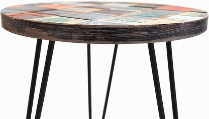 Greenage Reclaimed Wood End Table Bedroom - Image 6