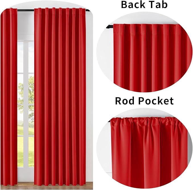 Joydeco Blackout Curtains 96 Inches Long - Image 2