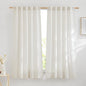 NICETOWN Semi Sheer Curtains 72 inches Long Linen Blend, Rod Pocket & Back Tab by NICETOWN