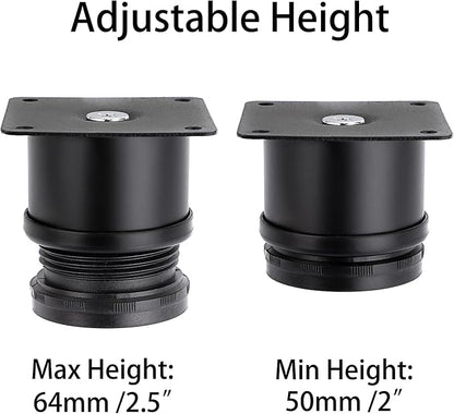 OwnMy 4PCS 2 Inch Stainless Steel Furniture Legs Feets Metal Cabinet Desk Legs - Image 4
