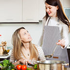 Handepo 4 Pcs Kitchen Cooking Aprons with Pockets Adjustable Waterproof Baking Apron for Women Men, Chef,BBQ, Christmas Gift