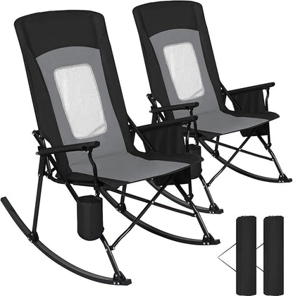 Romswi 2 Pack Rocking Camping Chair by Romswi