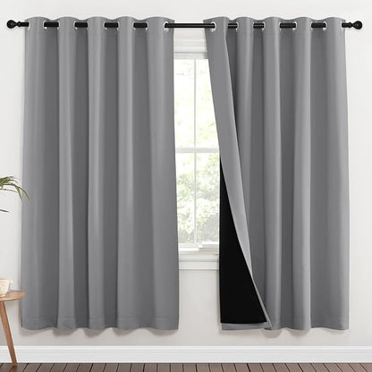 NICETOWN Full Shade Curtain Panels, Pair of Energy Smart & Noise Blocking Out - Image 2