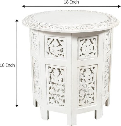 COTTON CRAFT Solid Wood Accent End Table - Image 3