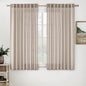 MIULEE Natural Linen Curtains 52x54 Inch Length by MIULEE