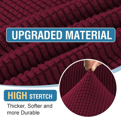 H.VERSAILTEX Sectional Couch Covers 6 Pieces Stretch Sofa Covers - Image 4