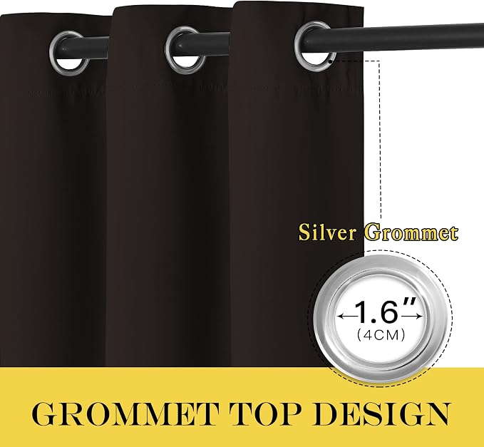 NICETOWN 66 Inch Long Blackout Curtains - Image 6