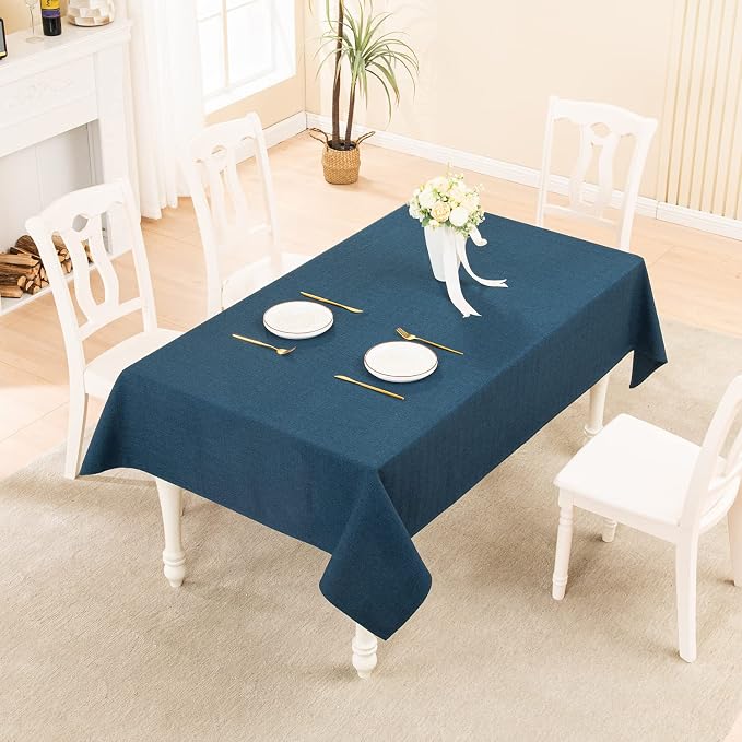 BALCONY & FALCON Small Square Tablecloth Washable Wrinkle Resistant and Water - Image 5