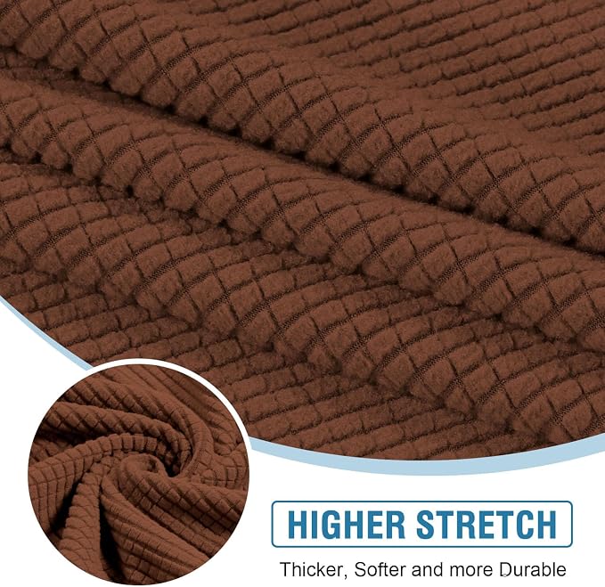 H.VERSAILTEX Sectional Couch Covers 4 Pieces Sofa Seat Cushion Covers L Shape - Image 5